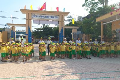 CHÀO ĐÓN CÁC CHÁU MẪU GIÁO 5 TUỔI ĐẾN THAM QUAN, KHÁM PHÁ VÀ TRẢI NGHIỆM MÔI TRƯỜNG HỌC MỚI TẠI TRƯỜNG